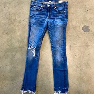 Rag and Bone Ripped Skinny Jeans